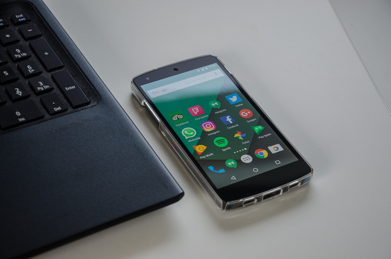smartphone, notebook, social media