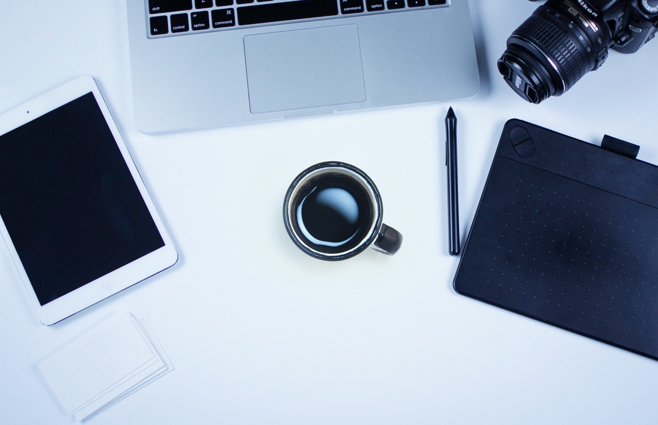 work, coffee, camera